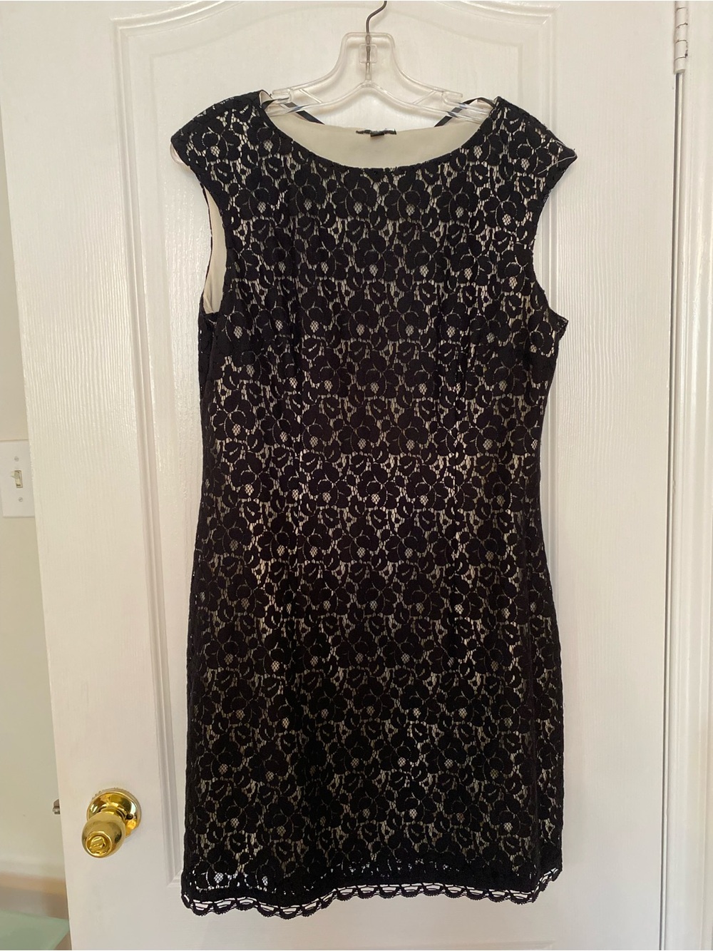 Jacob Black Lace Dress with Cream Lining